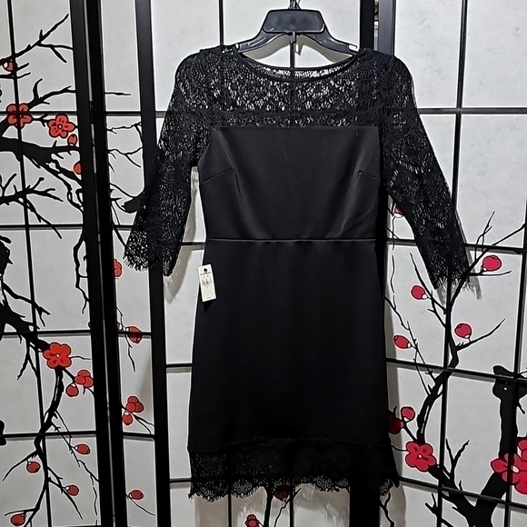 Express Elegant Black Dress Size‎ 4 NWT - Picture 1 of 8